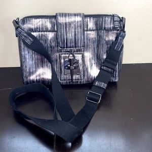 Nanette Lepore cross body bag. Black and white